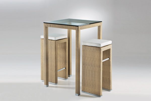 Palinuro Bistrot table, Lipari high stool